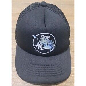 808ALLDAY Ulua Trucker Hat Black Embroidered Fishing Cap JUS CRUZ SNAPBACK